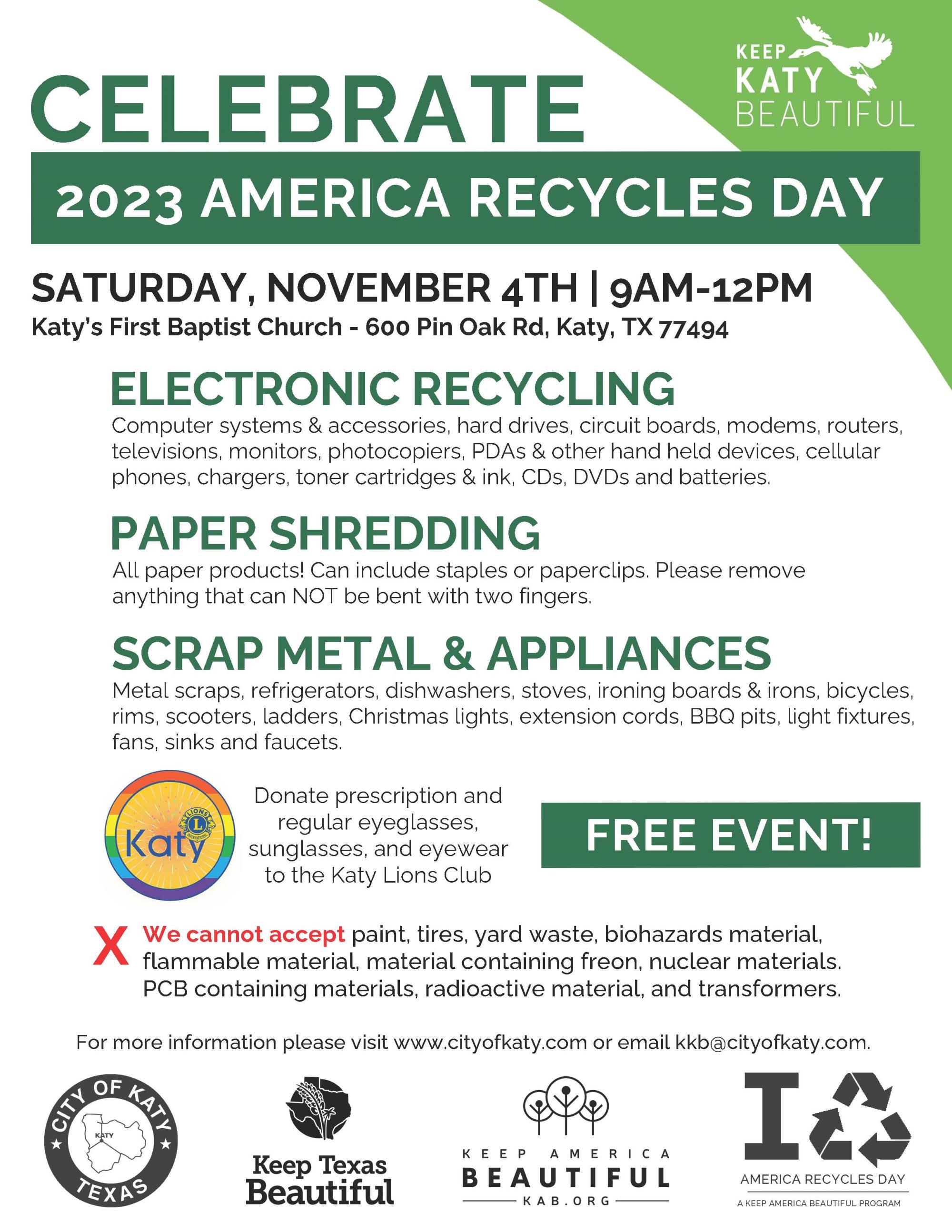 America Recycles Day 2023